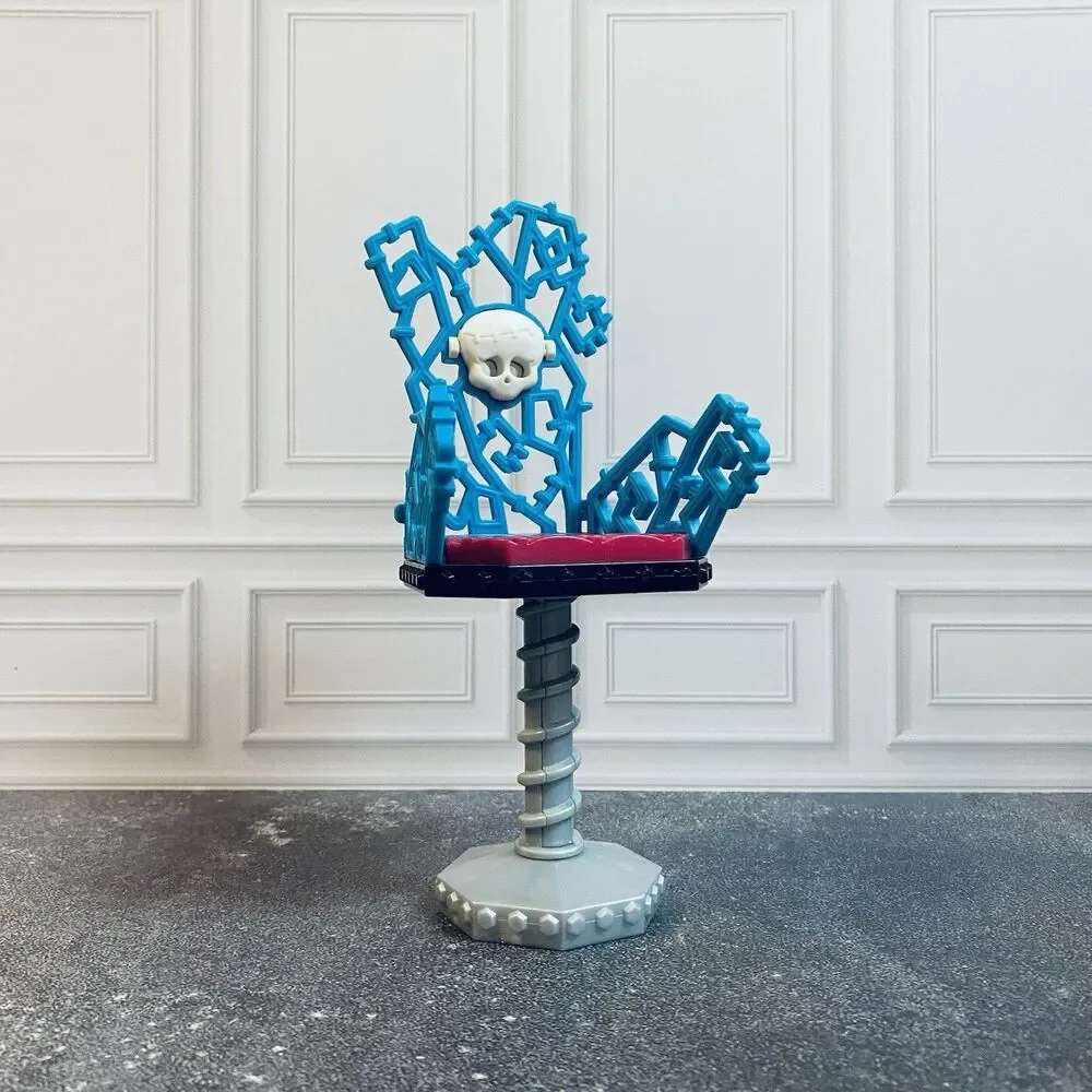Monster High Dolls Frankie Stein Vanity Doll House Furniture Blue Chair Only 💀